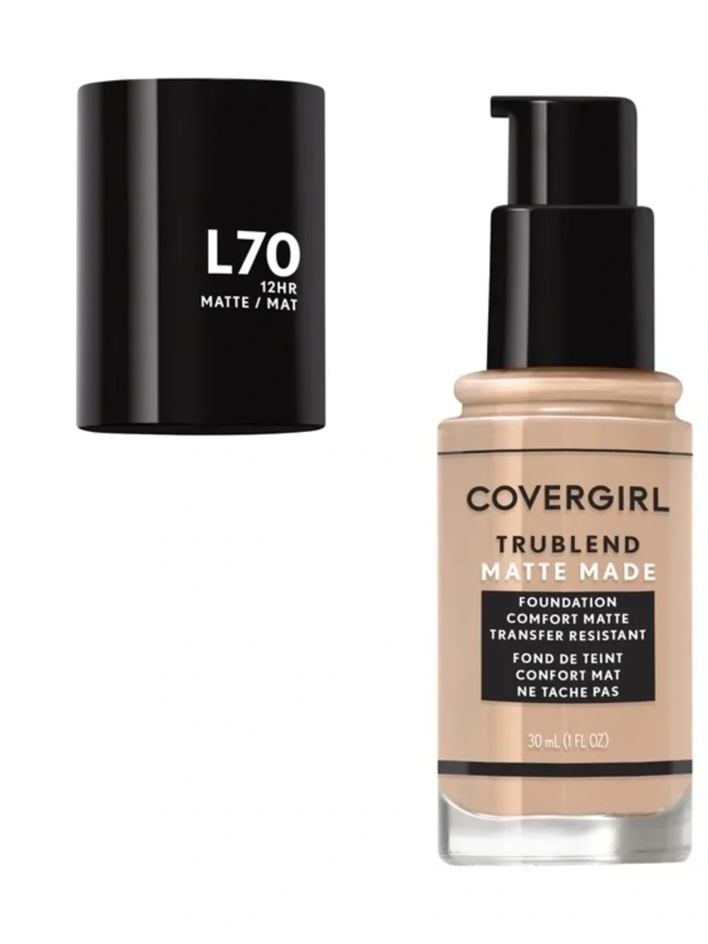 CoverGirl TruBlend Matte Made L70 Natural Ivory Foundation 1 oz